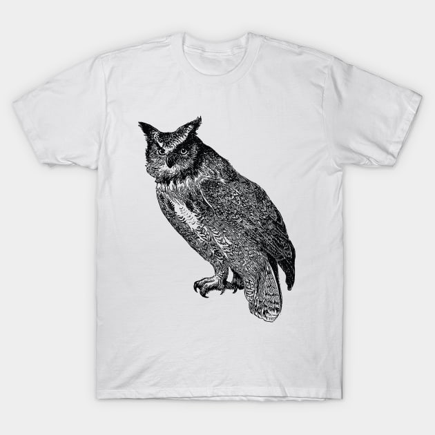 Night Owl Design T-Shirt by penandinkdesign@hotmail.com